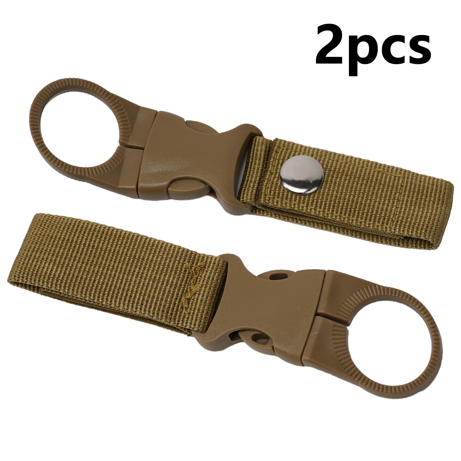 2pc Water Bottle Holder Clips with Nylon Buckle for Climbing and Travel