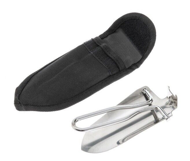 Mini Stainless Steel Folding Shovel Gardening Trowel W/ Carry Case NEW