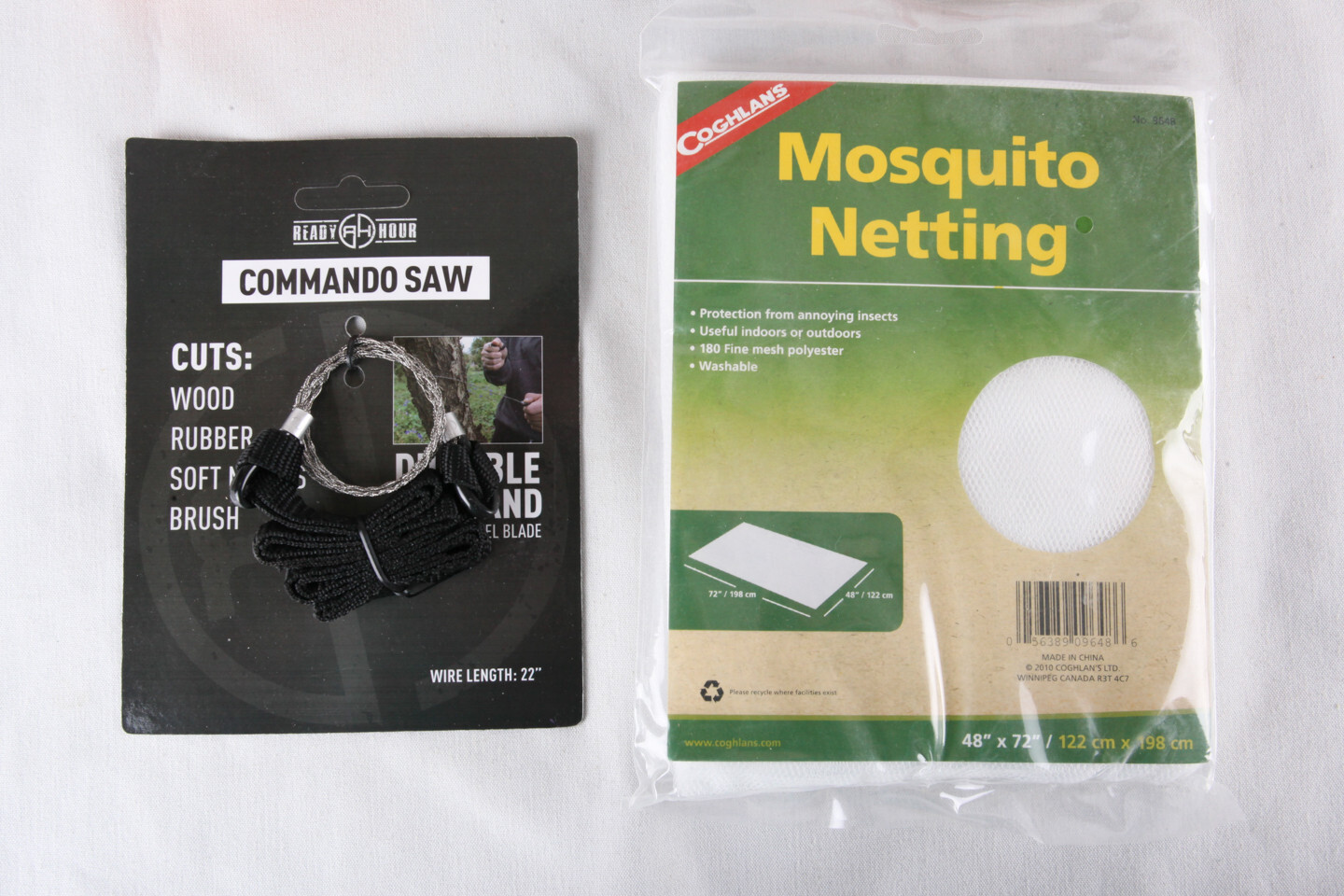 NEW Camping / Survival Supplies, Mosquito Netting, Commando Saw, First Aid Kit