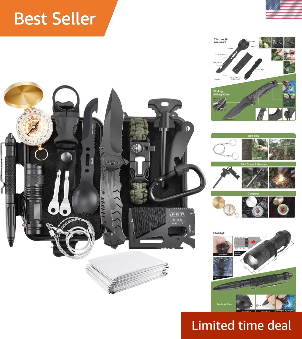 Lightweight and Versatile 17 in 1 Survival Equipment – For All Your Adventures