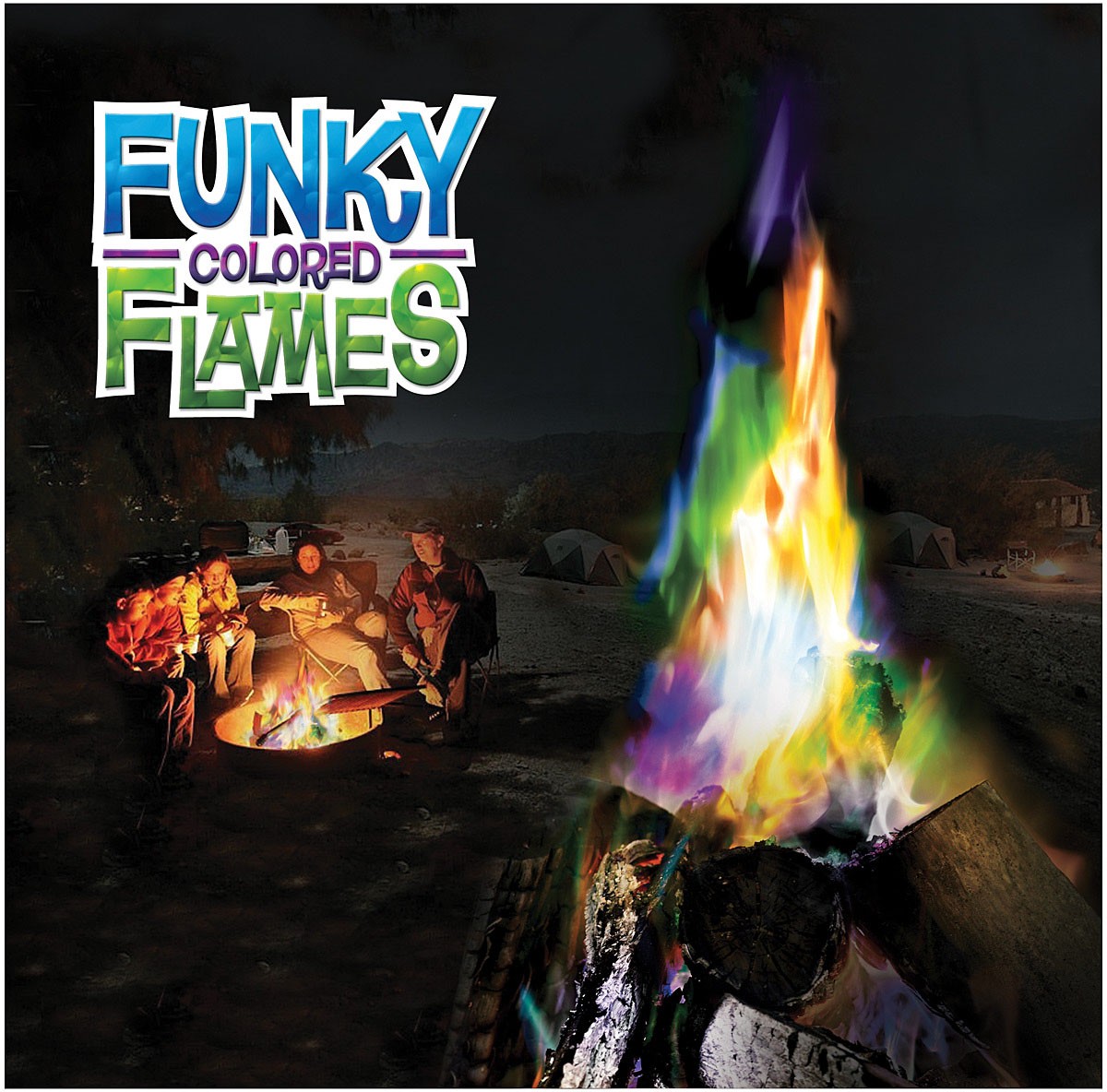 Funky Colored Flames 3-Pack – Blue, Green & Purple Fire Enhancer for
