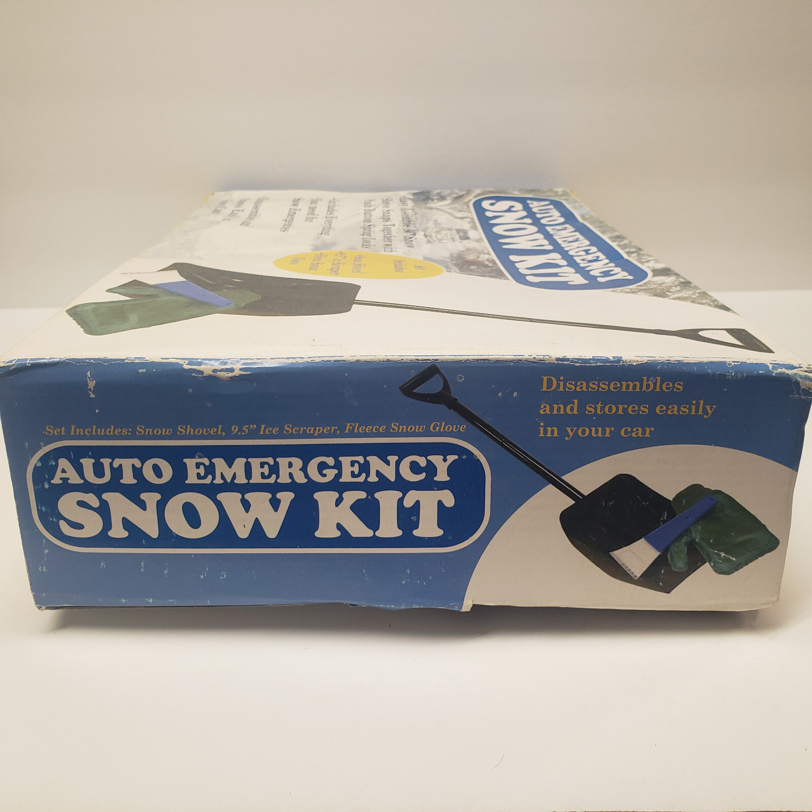Snow Shovel 36″ Ice Scraper 9.5″ Fleece Glove Auto Emergency Kit
