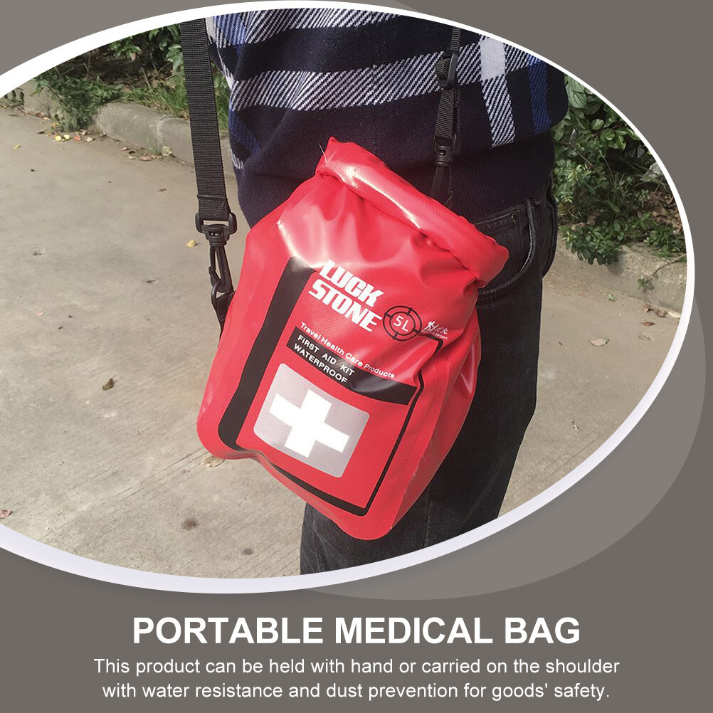 5L Waterproof First Aid Bag Emergency Kits Empty Travel Dry Bag Rafting Camping