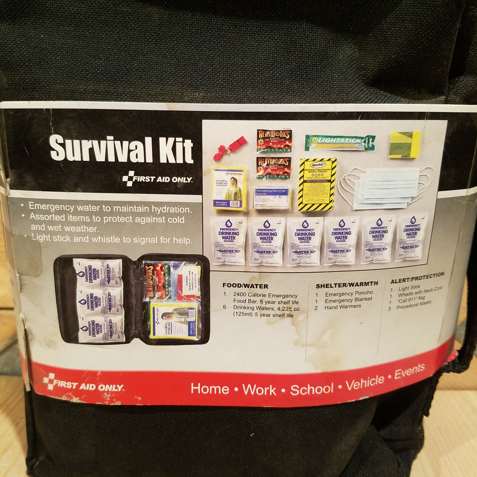 First Aid Only Survival Kit Bag 1 Person 3 Days New – Swanky Barn