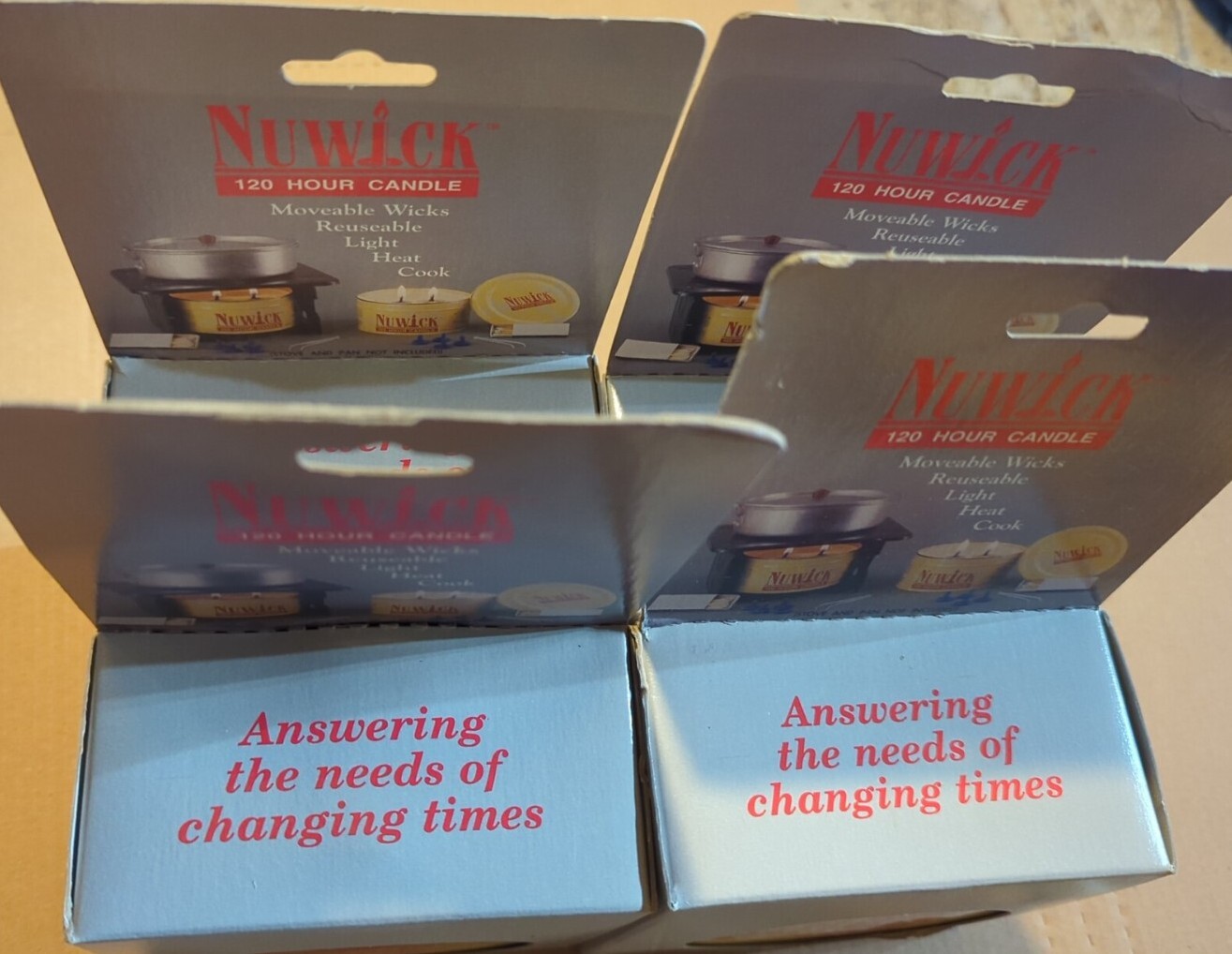 10x LOT- Nuwick 120 Hour Emergency 14 oz Candle Survival Gear *NEW in Box* fr/sh