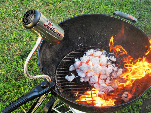 BBQ Dragon Charcoal Starter Fan — Lights in 10