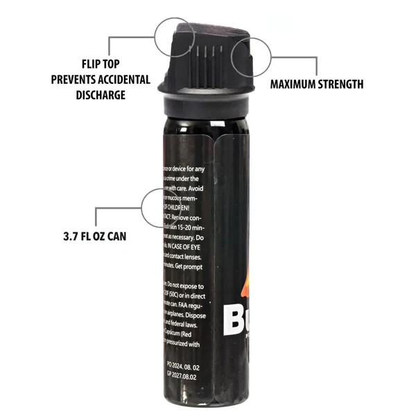 2 Pack Burn Pepper Spray 3.7oz – Self Defense & Personal Safety – Police Grade