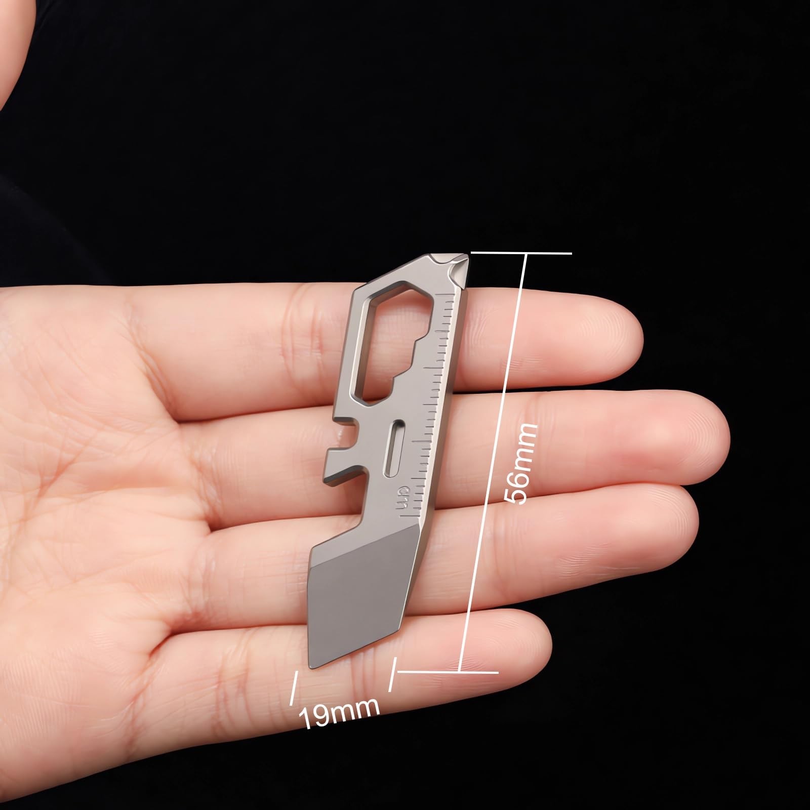 Titanium keychain tool,Lightweight Multipurpose Tool, Can Opener, P… Fast Ship