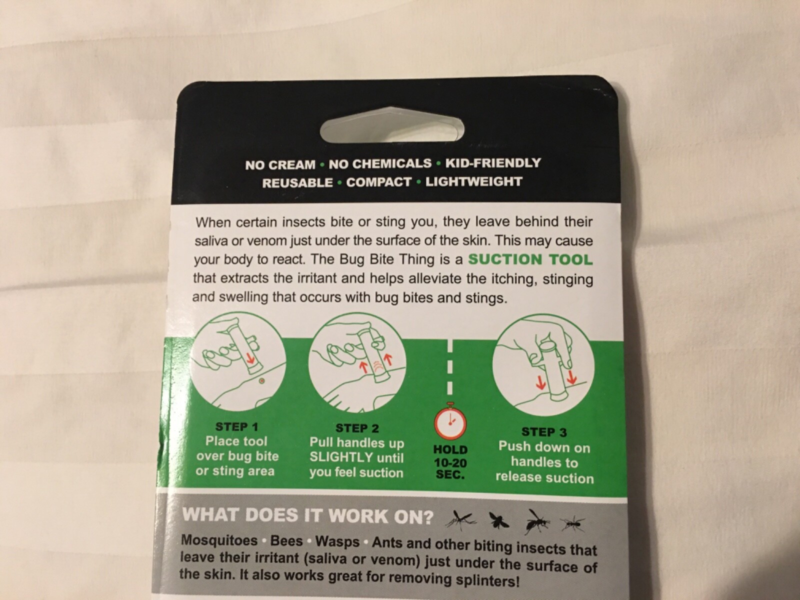 Bug Bite Thing Suction Tool, Poison Remover Bug Bites and Bee/Wasp Stings, Nat