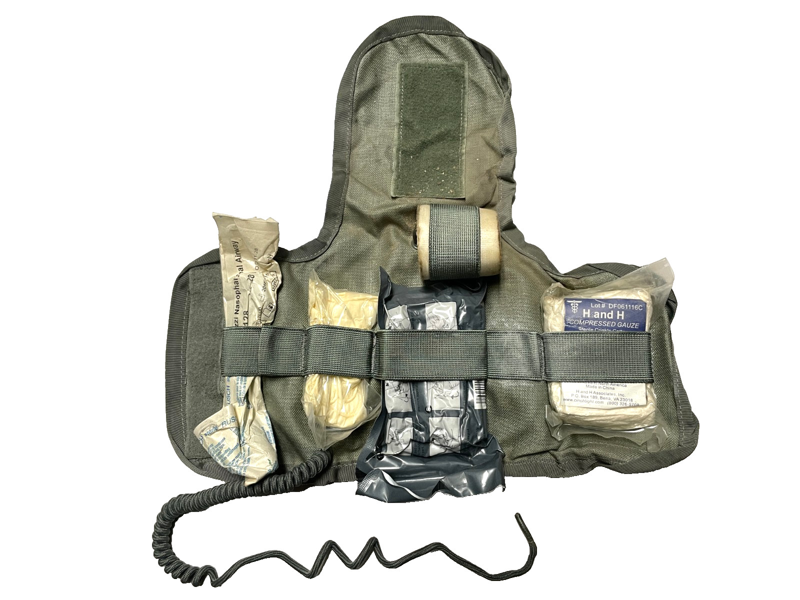 US Army MOLLE IFAK Individual First Aid Kit Pouch ACU UCP w/ Components GC