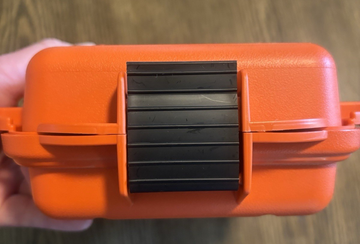 Survivor Dry Box Orange 9″ x 6″ O-Ring Seal Water Resistant Compass Camping USA