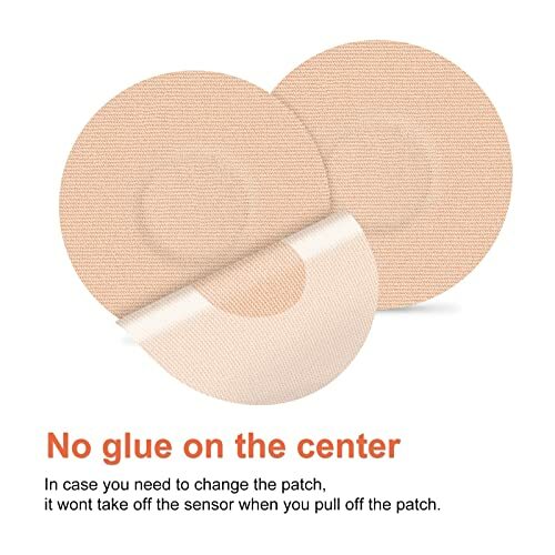 Freestyle Adhesive Patch Waterproof Libre2/3 Sensor Cover Flesh Flexible, 25Pack