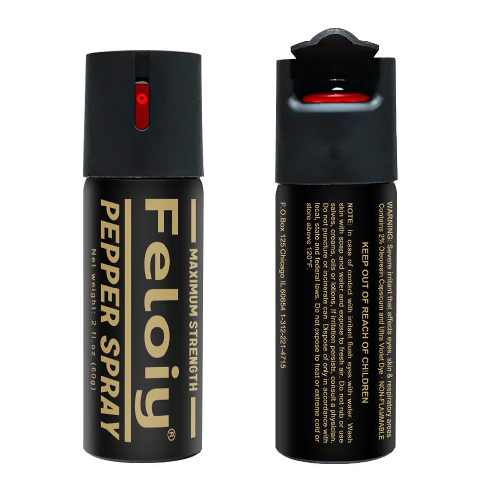 5 Pcs Feloiy Professional Pepper Spray Strength 2 Oz Self Defense Protection US