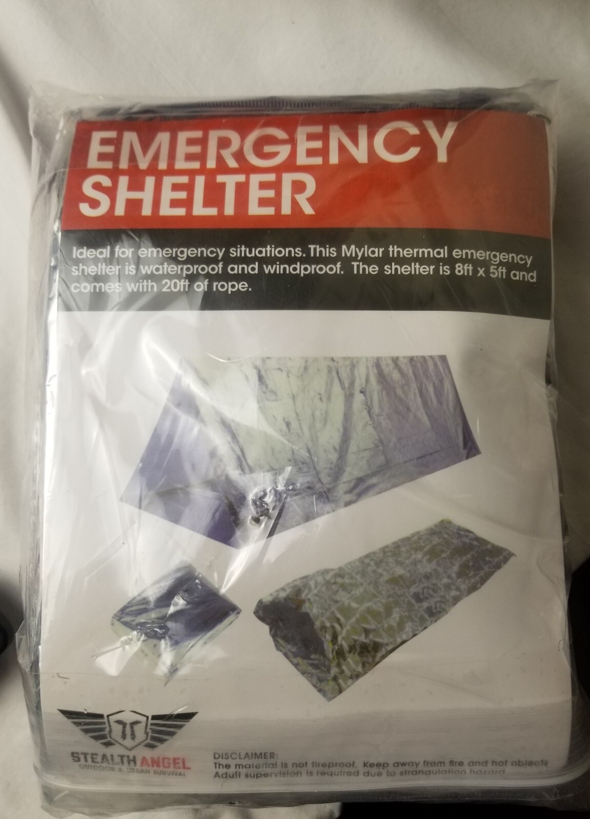 Stealth Angel Survival Backpack Emergency Survival Kit – New Not Complete.