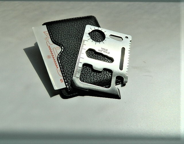 OUTDOORS 8 IN ONE PREMIUM FLINT FERRO STRIKER PLUS 11 IN 1 SS EMERGENCY TOOL