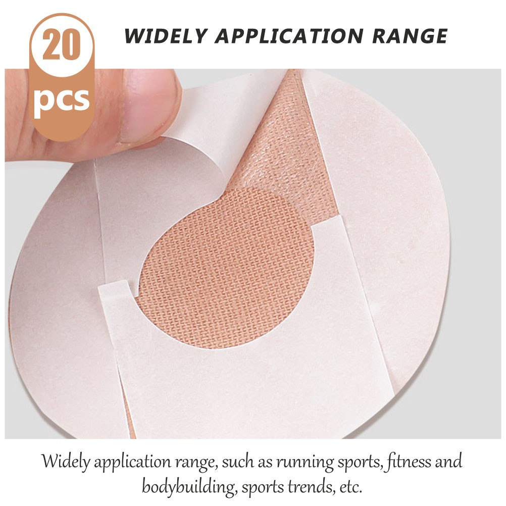 40 PCS Sports Non-slip Adhesive Patch Elastic Sensor Fixed Patch Breathable