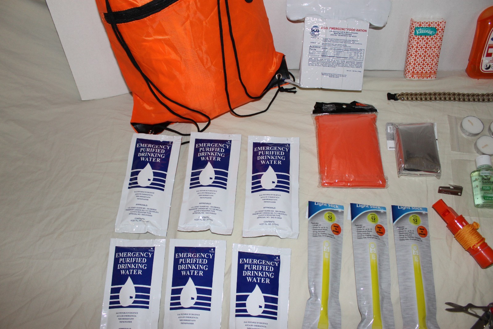 3 Day Survival Kit Disaster Preparedness Emergency Food Water Gear 72 Hour BOB