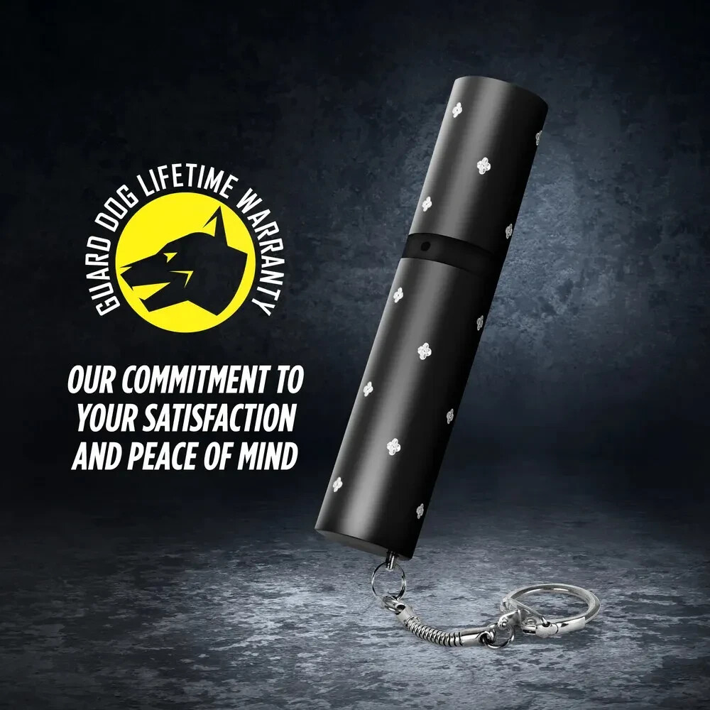 Lipstick-Shaped Self-Defense Device with 110 Lumen Flashlight & Keychain