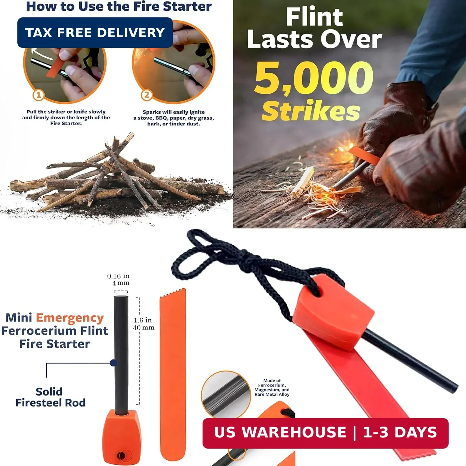 Survival Kit – All-in-One Survival Gear and Supplies for Camping, Hiking, Huntin
