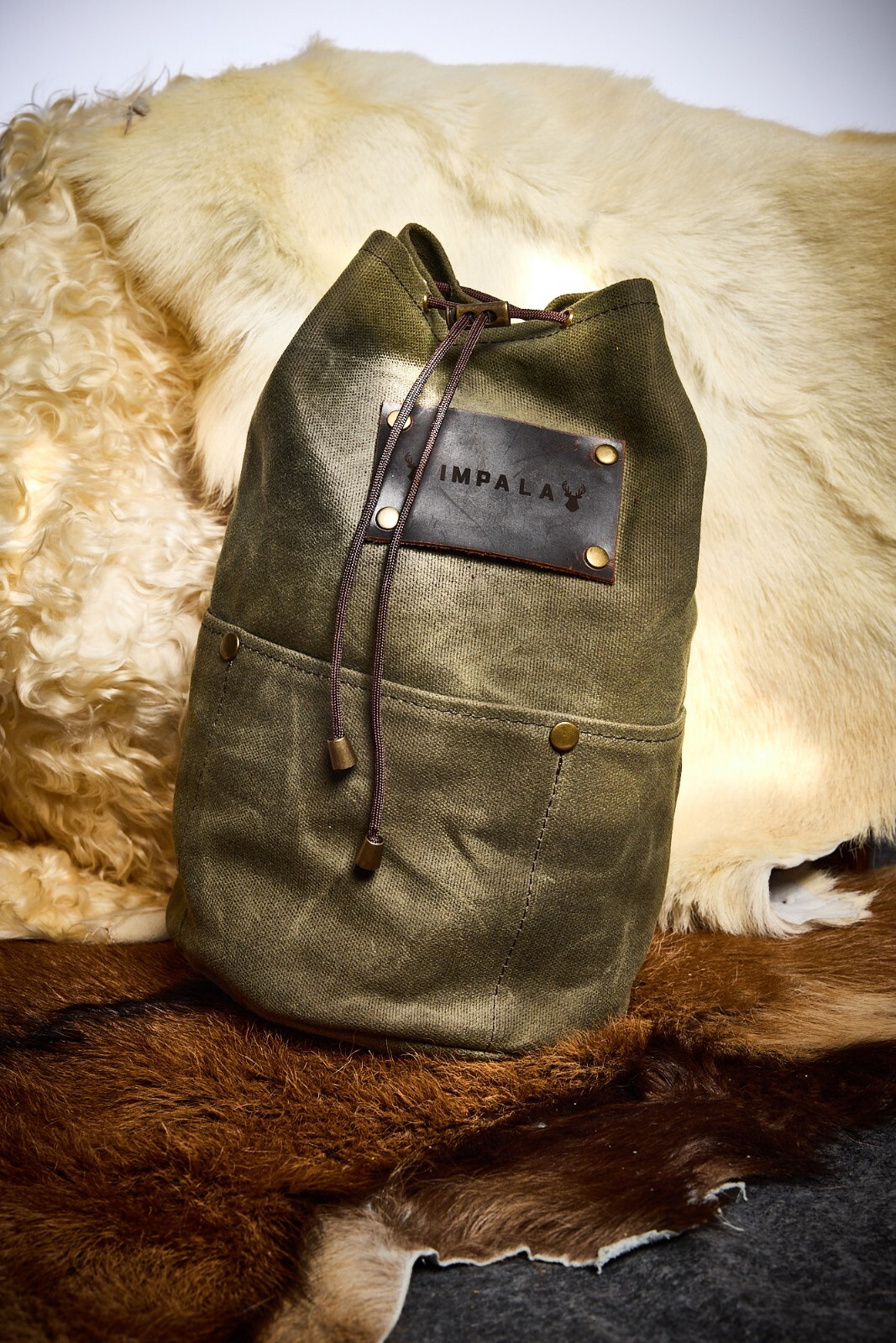 Bushcraft Organiser Bag,Bushcraft,Waxed Canvas Organiser Bag for Bushcraft