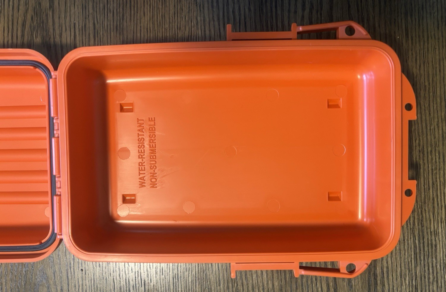 Survivor Dry Box Orange 9″ x 6″ O-Ring Seal Water Resistant Compass Camping USA