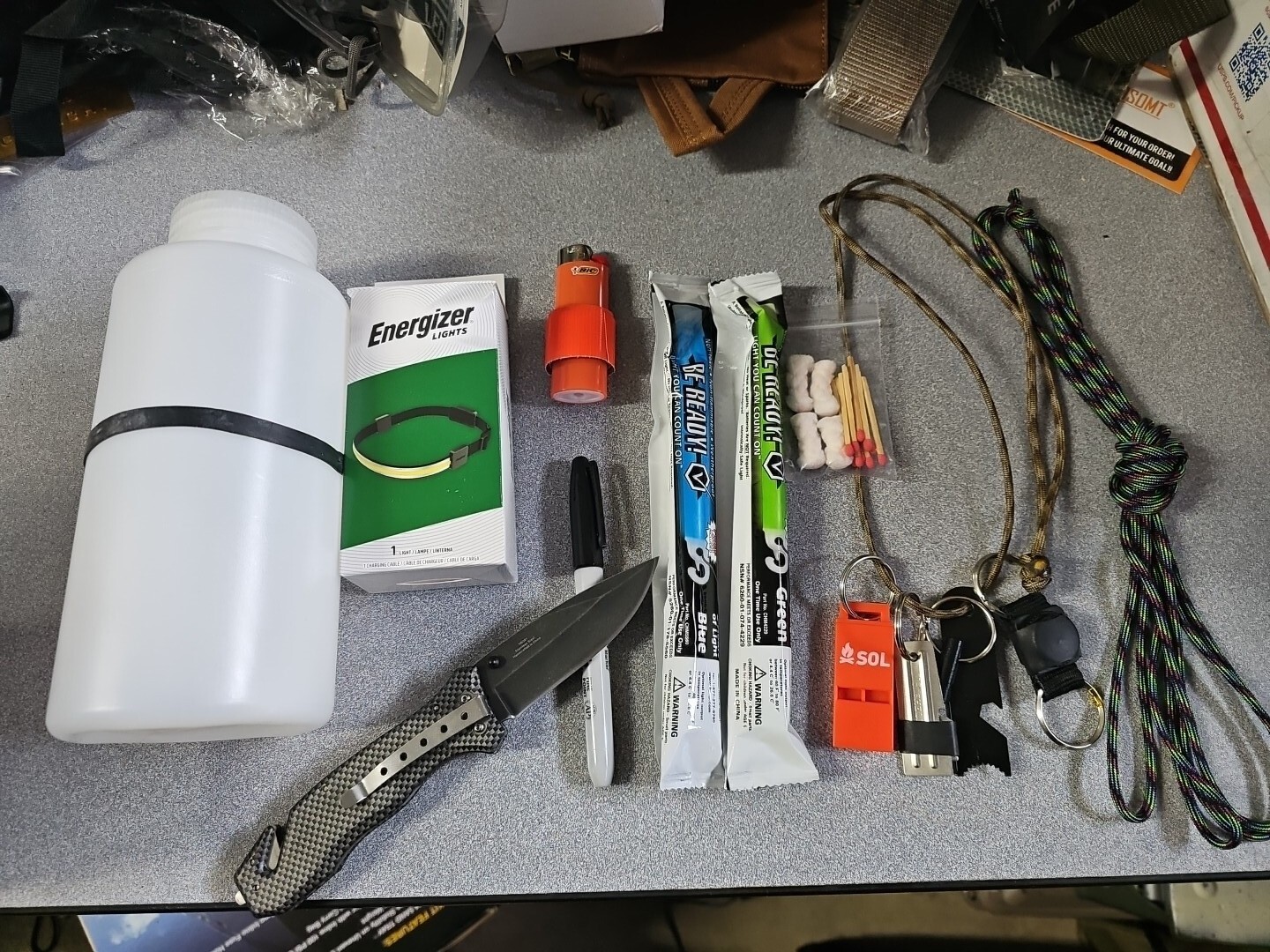 Essential survival Water Bottle – Mini Survival Kit
