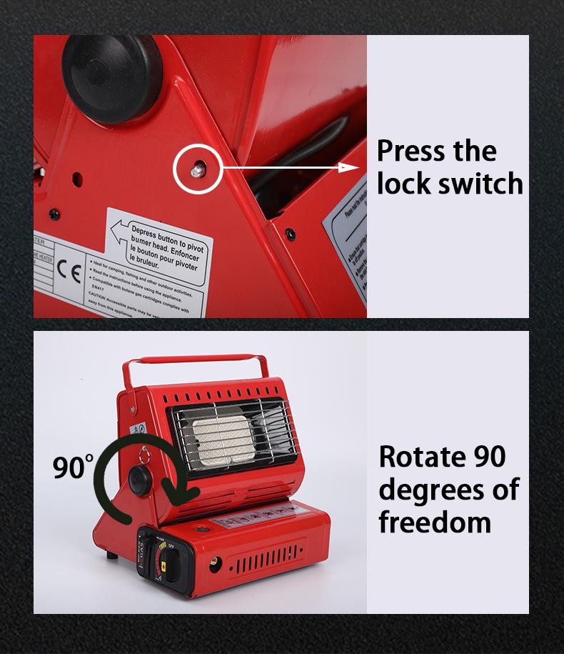 Camping Emergency Butane Heater Double Coherent Heat Source Survival Tools`