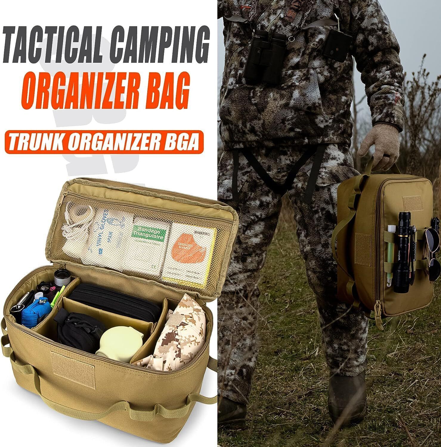 Outdoor Portable Camping Organizer Cookware Anti-collision Picnic Storage Bag