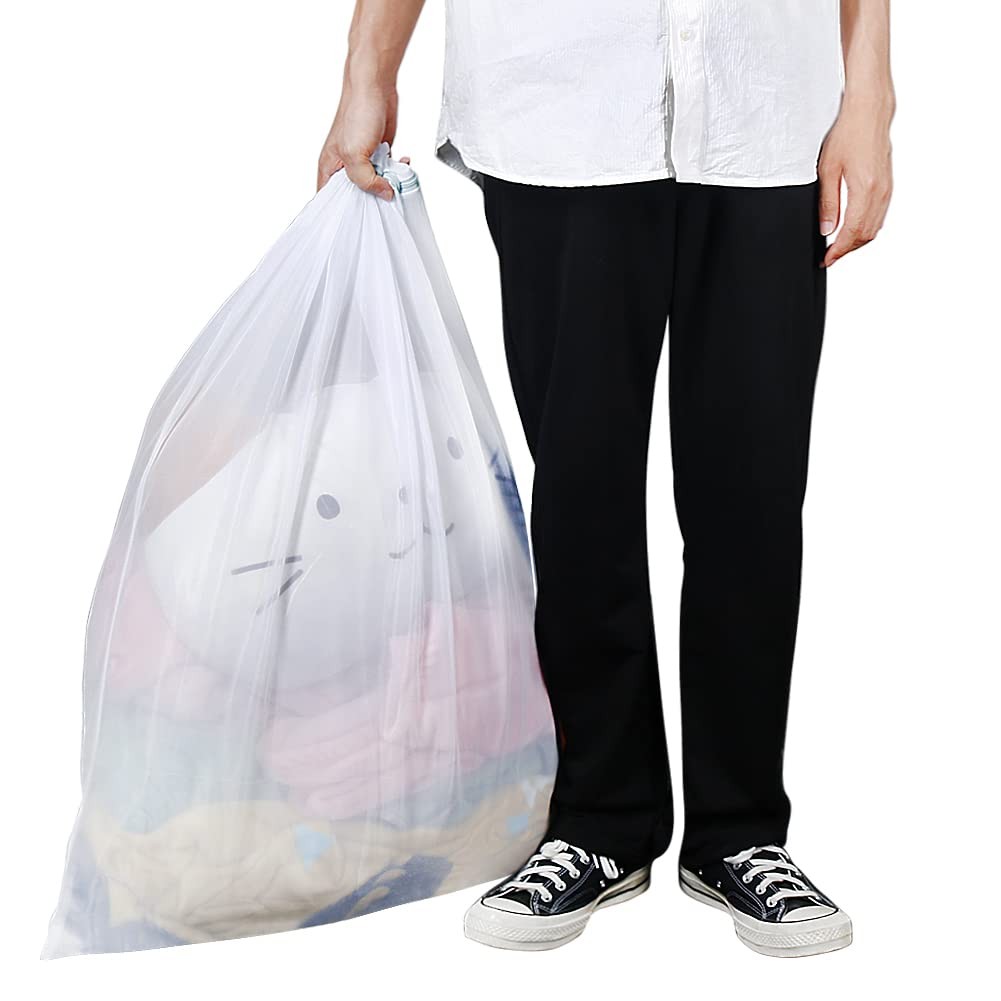 Tenn Well Extra Large Mesh Laundry Bags, 2 Pack 43 x 35 XL (43″x35″), White