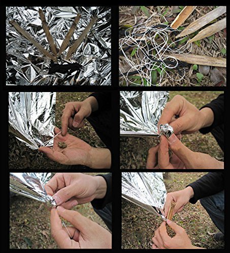 Single Person Mylar Emergency Tent Shelter – 8 Feet by 3 Feet