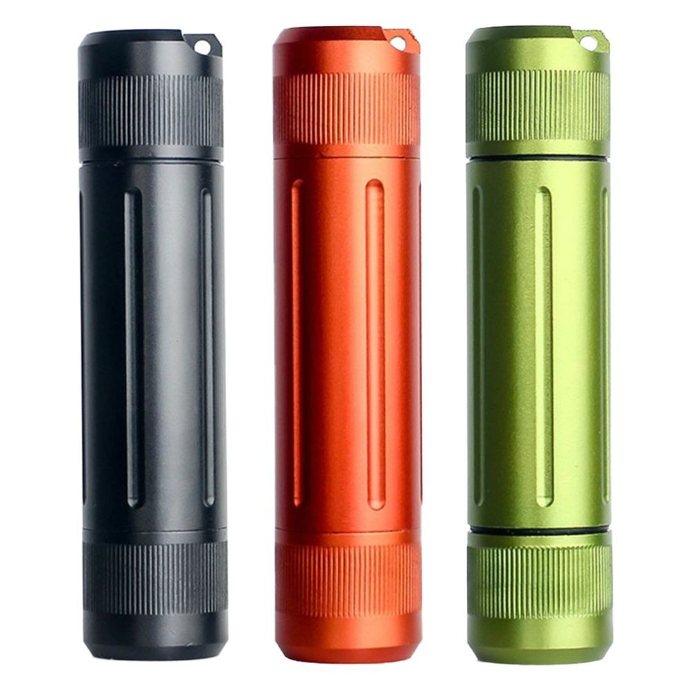 Aluminum Waterproof Pill Holder with Safe Storage for Outdoor Adventures
