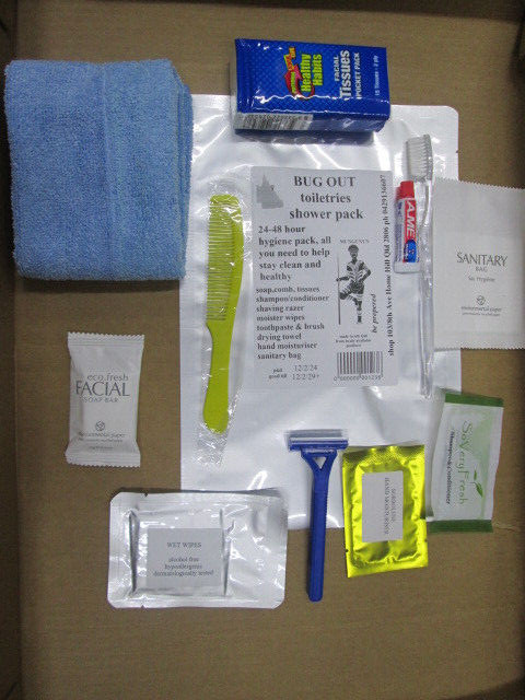 Emergency,Survival,bug out,toiletries shower pack 24/48 hour,, 5 year shelf life
