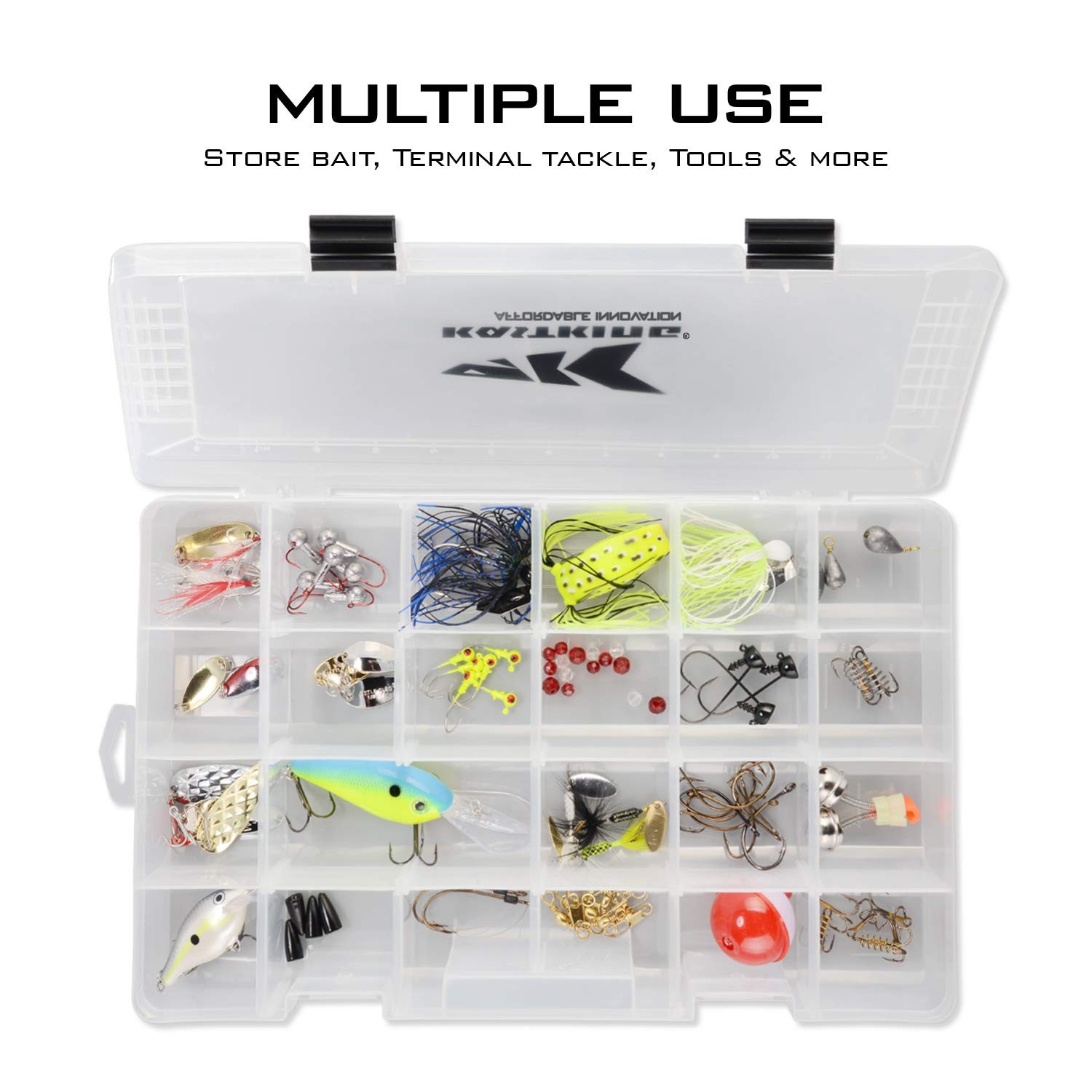 KastKing Tackle Boxes, Plastic Box, Storage 3700(2Pack), Standard