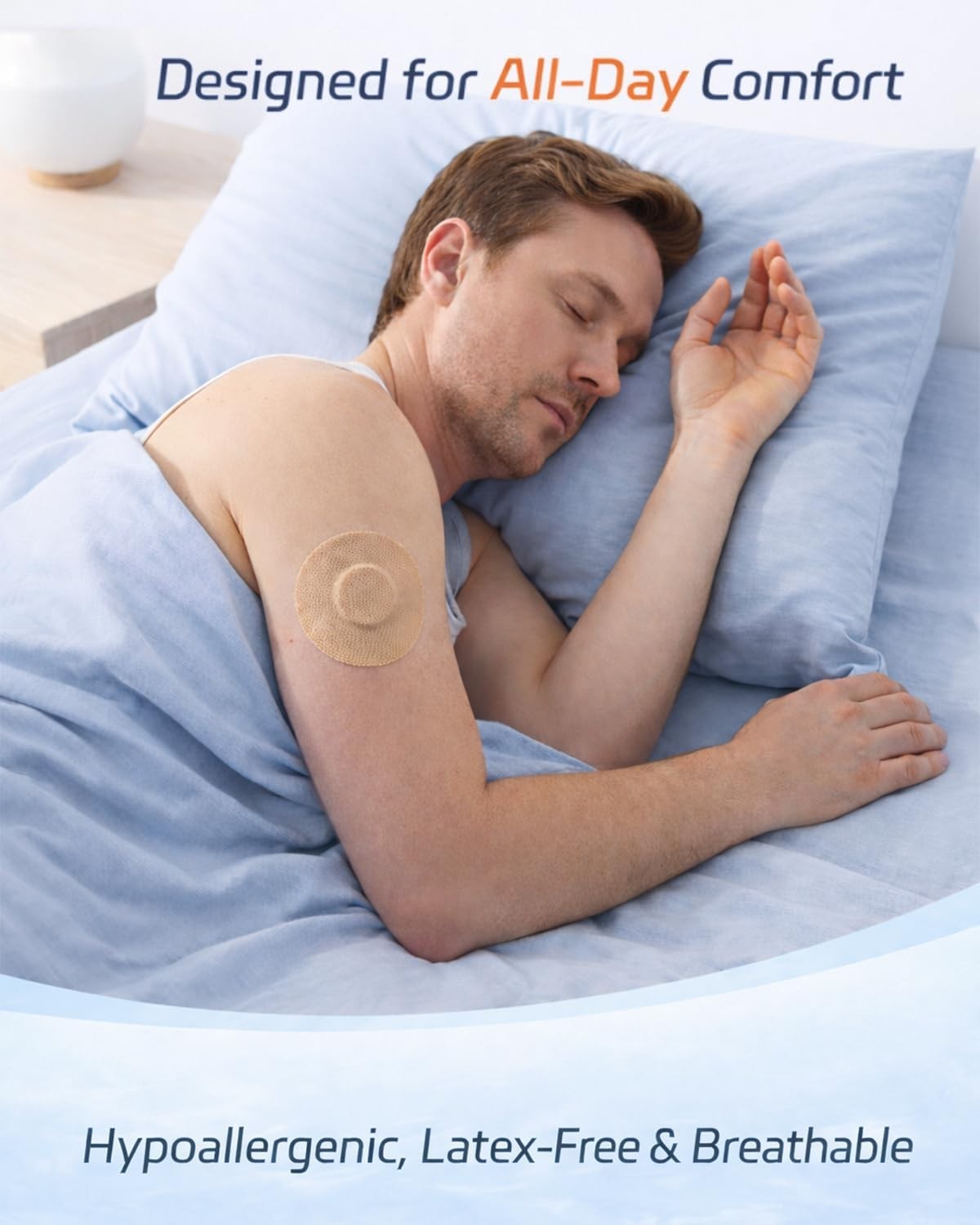 Freestyle Libre 3/Libre 3 Plus Sensor Covers, 24-Pack CGM Adhesive Patches, U…