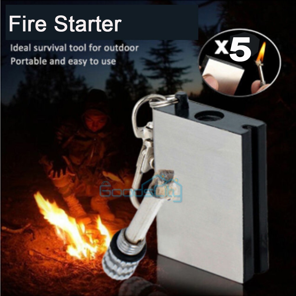 25Pcs Instant Survival Magnesium Fire Starter 15,000 Matches in One