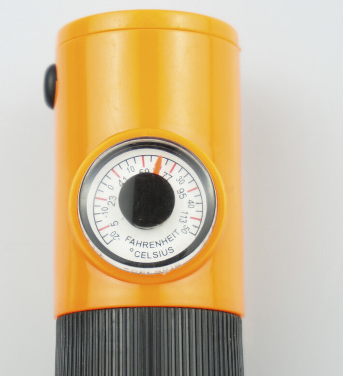2PK 7-In-1 Camping Survival Whistle Compass Thermometer LED Flashlight Magnifier