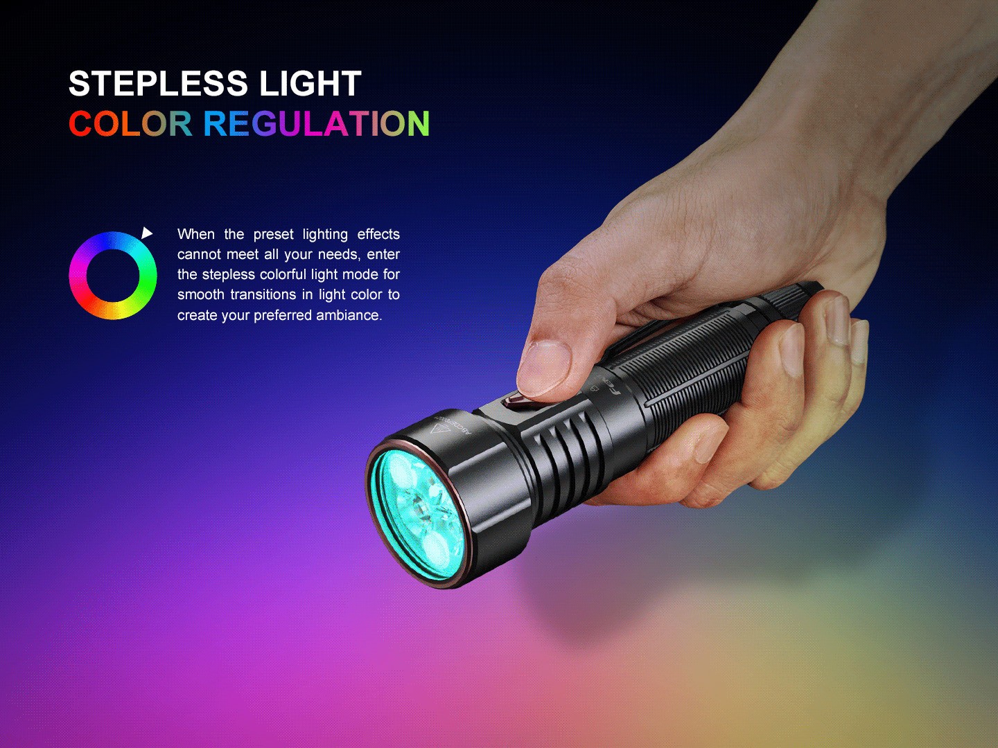 Fenix LD36R 3600 Lumens Rechargeable Flashlight with Adjustable Color Light