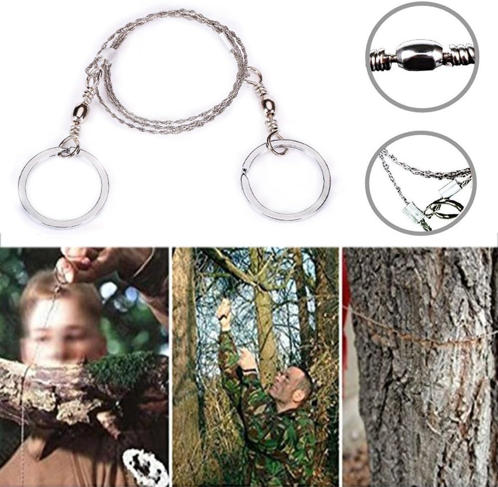 Outdoor Survival Kit 7 in 1,Mini Emergency Survival Gear Small Camping Equipment