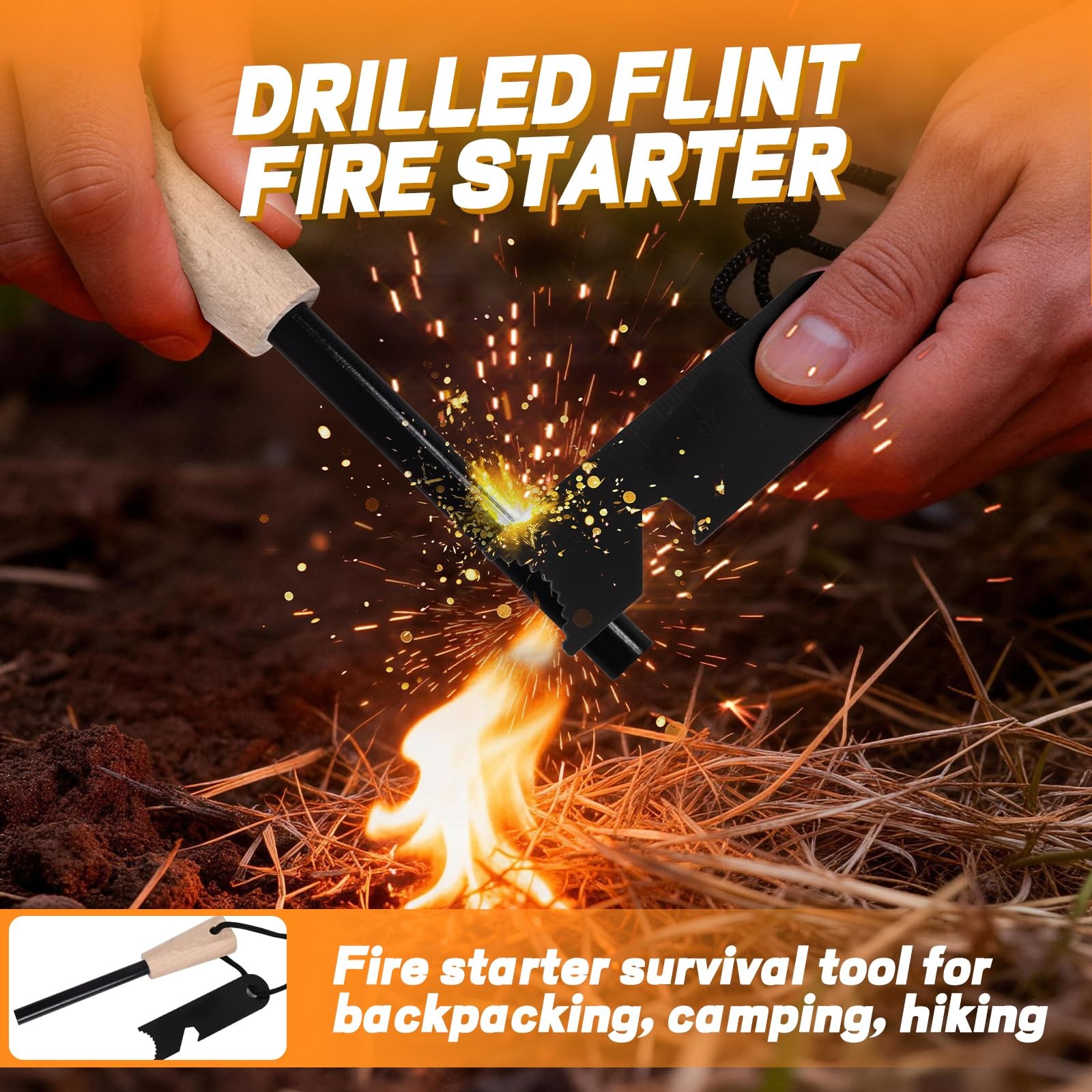 6 in 1 survival kit, emergency equipment, survival equipment, with survival axe