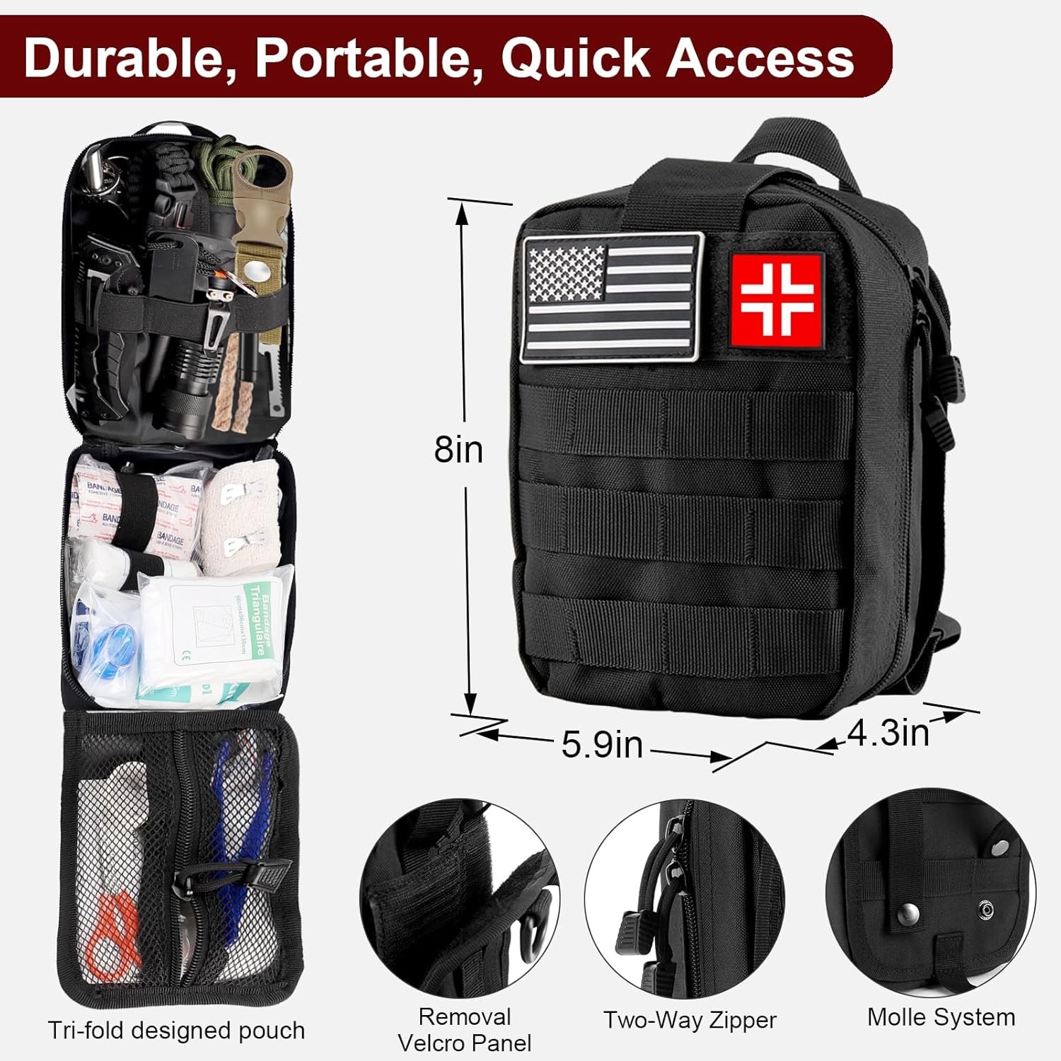 Gifts for Men Christmas – 118-in-1 Survival Kits – Military-Grade Survival Gear