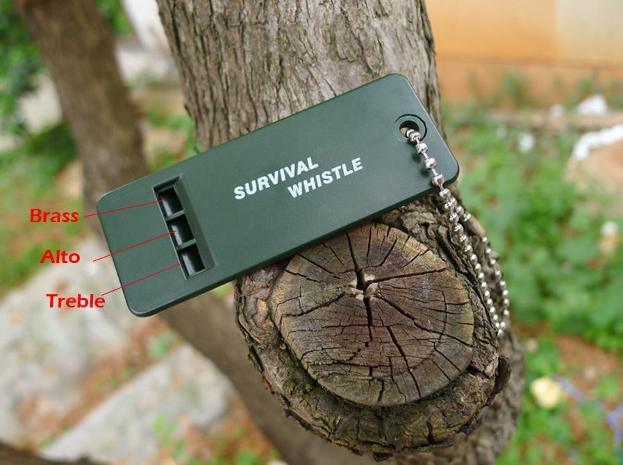 2 Emergency Survival Whistle Rescue Tool Signal Sound Outdoor Camping Hiking SOS