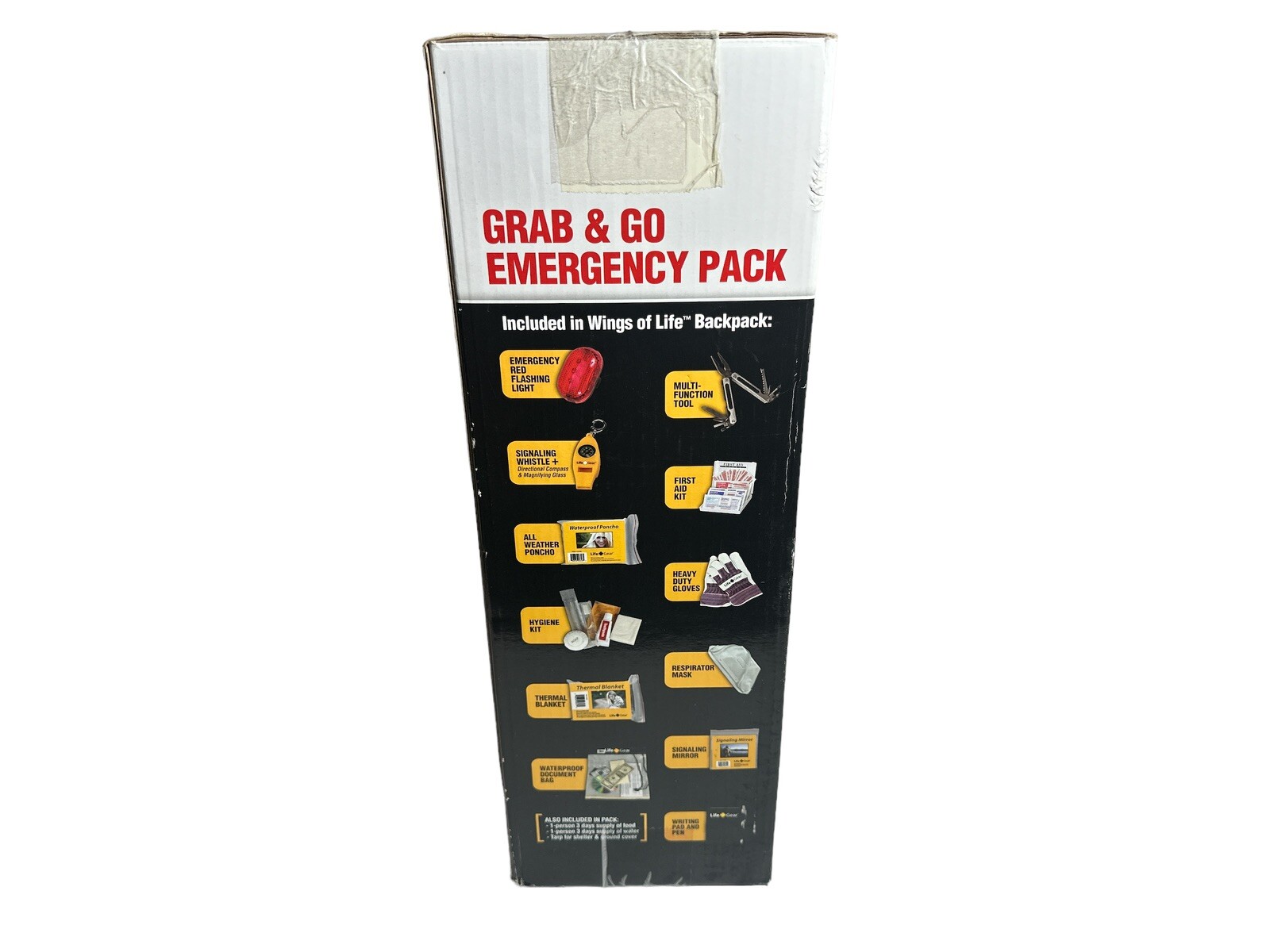 Life Gear Wings of Life 72 hour survival kit backpack