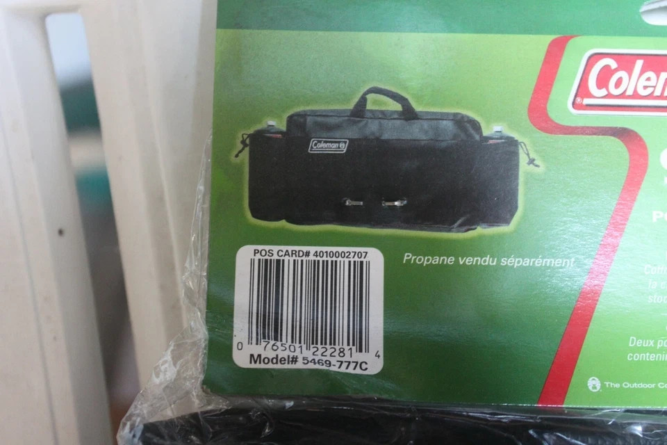COLEMAN PROPANE STOVE 5469-777C CARRY CASE BAG NOS (CH)