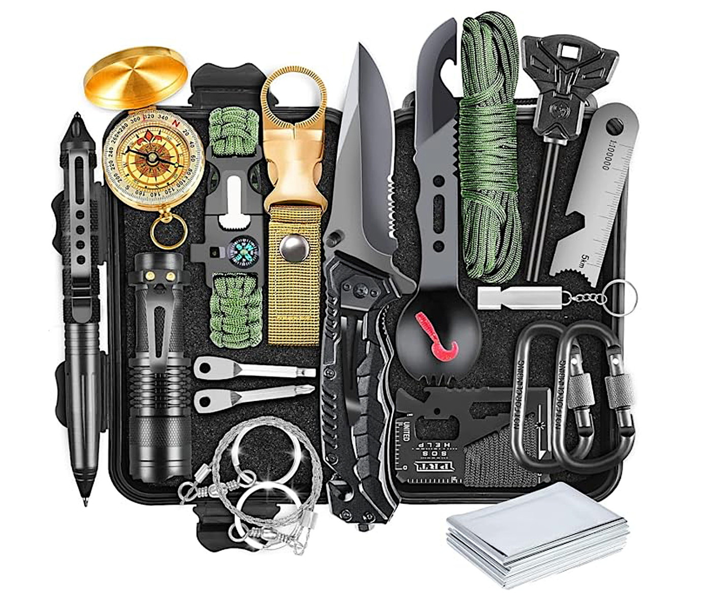 Survival Kit 30-in-1 – Emergency Outdoor Camping & Military Tactical Gear box