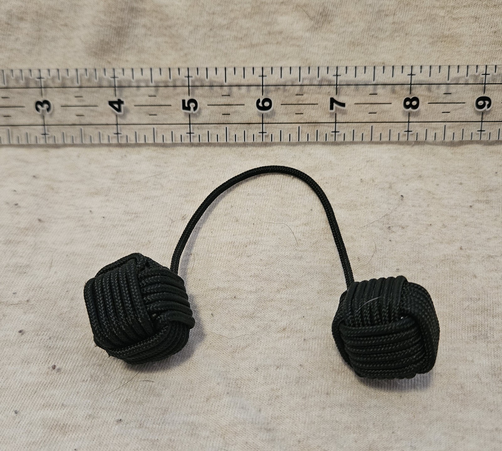 275 Paracord Begleri Double Monkey’s Fist Nautical Knots Fidget 16mm dice @ 7.5″