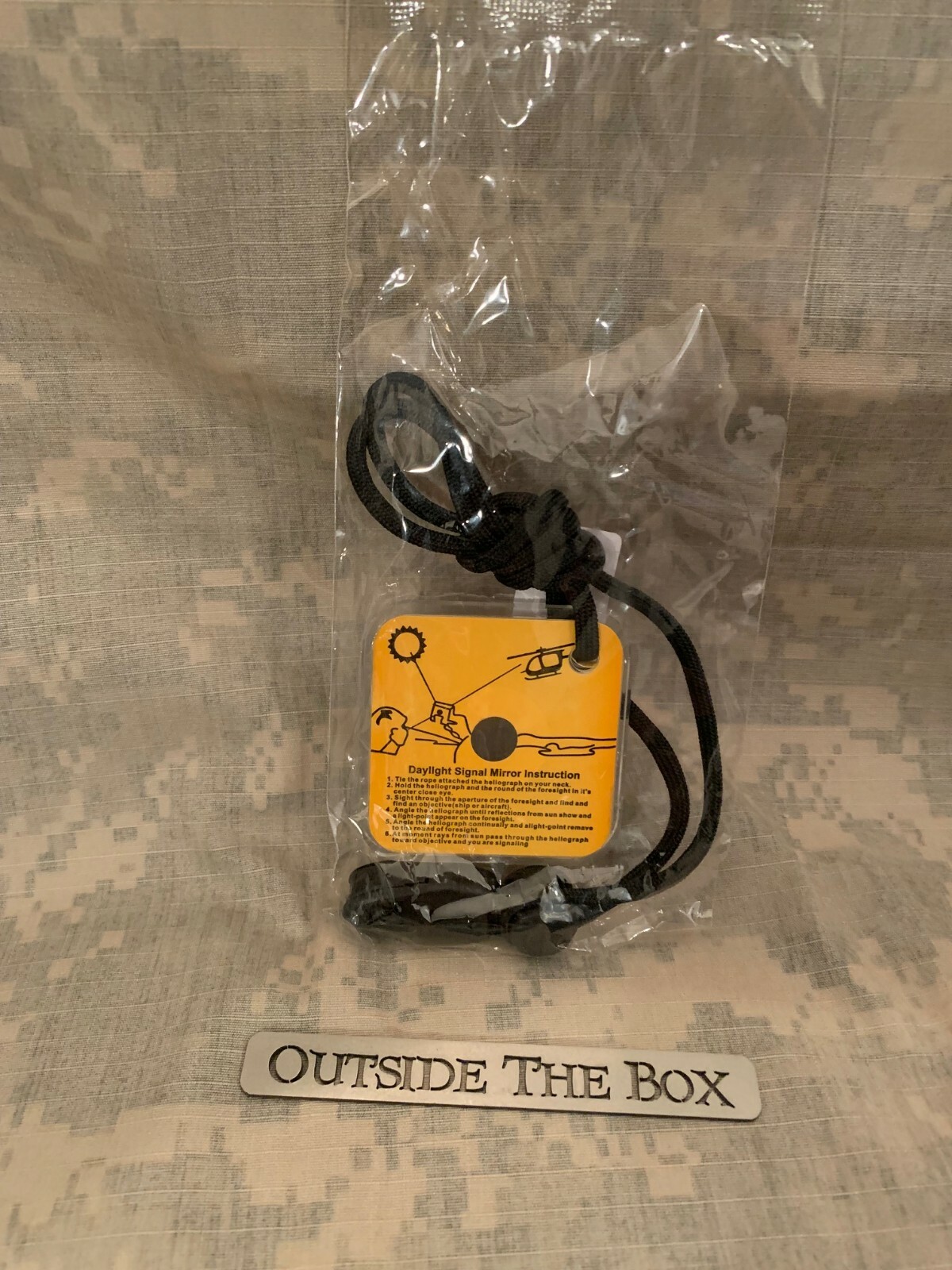 Emergency/Survival: 2.25″ x 2.25″ Signal Mirror, w/Sighting Hole & Lanyard