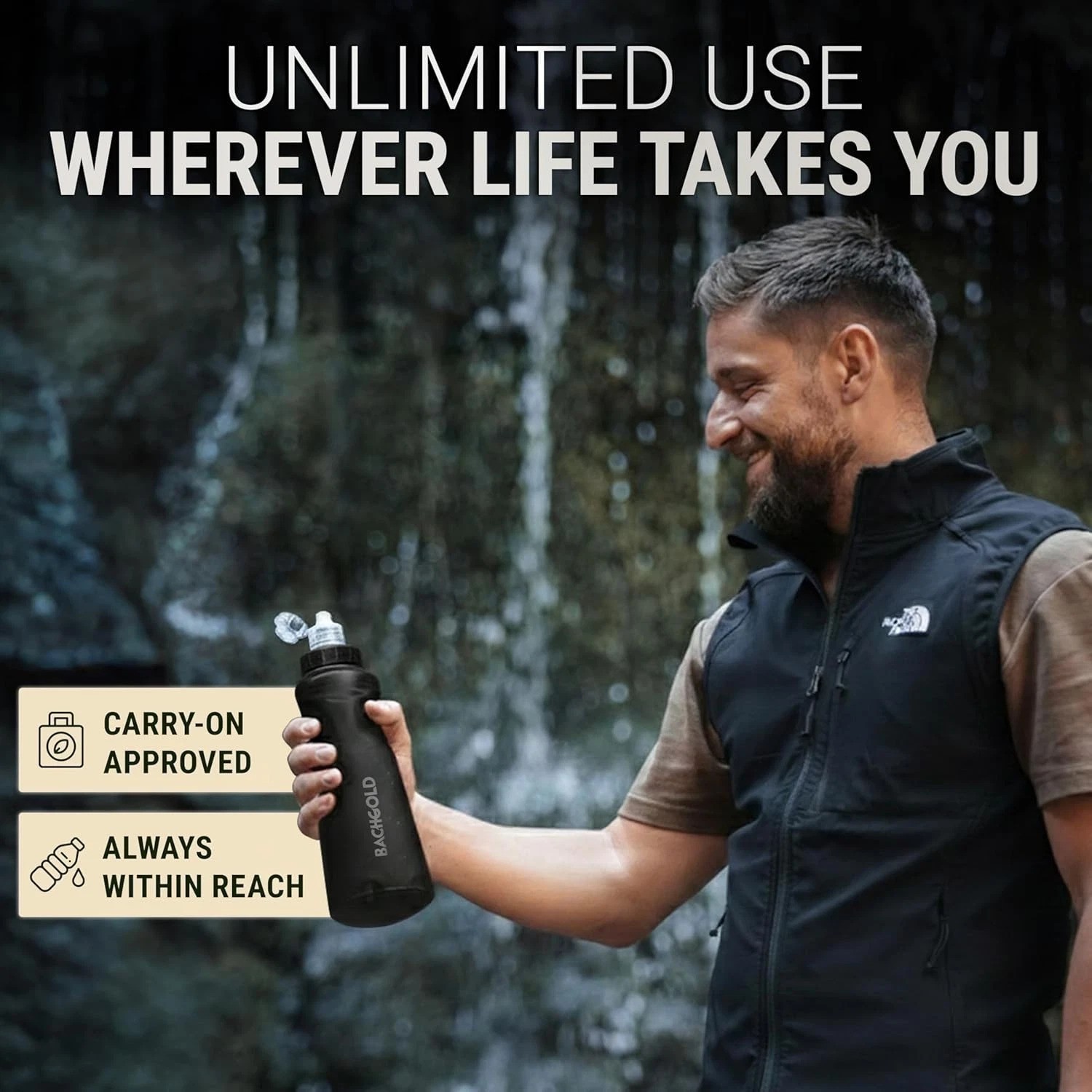 Travel-Ready Water Filtration System – Squeeze-to-Drink Convenience for Hikers
