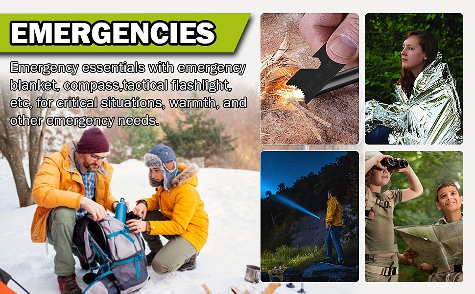 17 in 1 Camping Hunting Fishing Outdoor Adventure Tools Survival Gift Case Kit