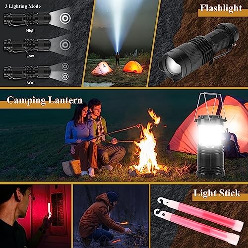 Abpir318 PCS Emergency Survival Kit, Survival Gear and Equipment First Aid Kit