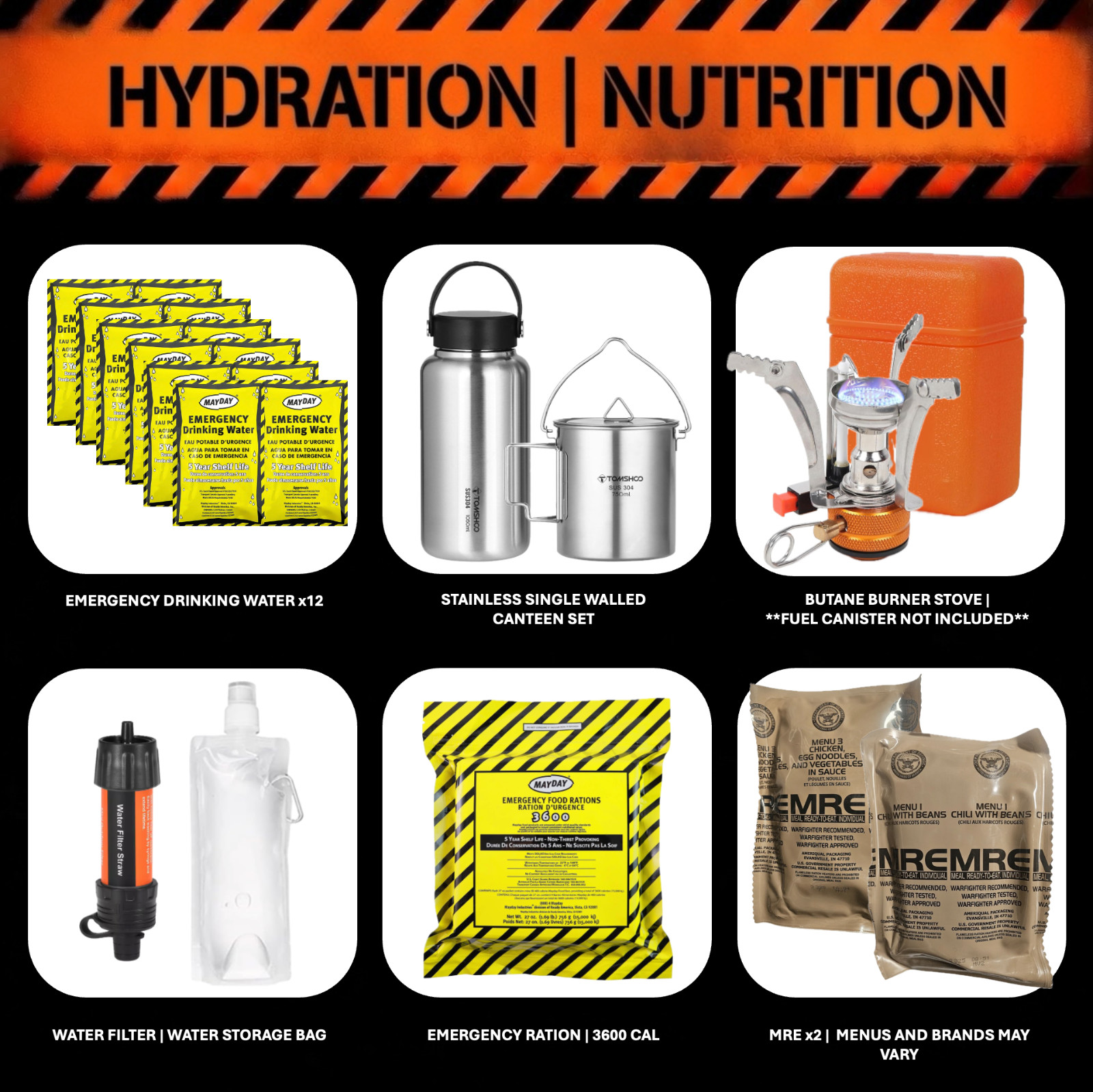 Emergency Survival Kit / Bug Out Bag / Tactical Backpack